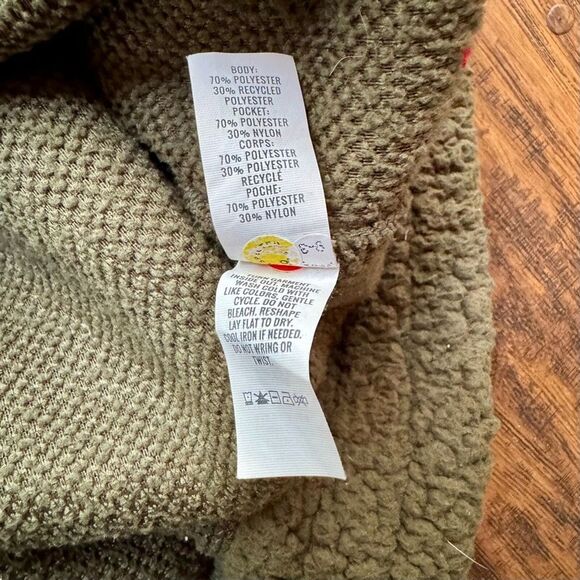 Aerie Fleece Pullover Quarter Zip Sweatshirt Olie Green Camo Womens Size Small - Picture 11 of 13